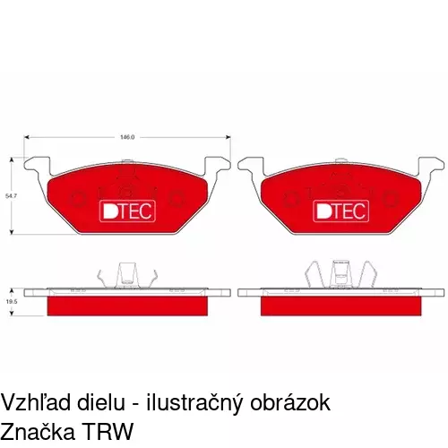 Brzdové dosky POLCAR S70-0015