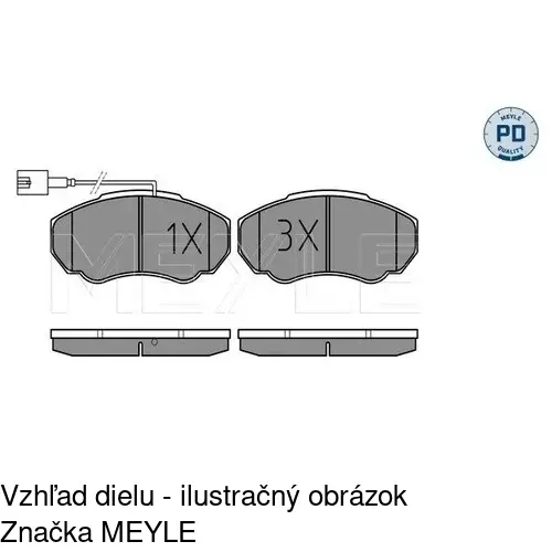 Brzdové dosky POLCAR S70-0039 - obr. 5