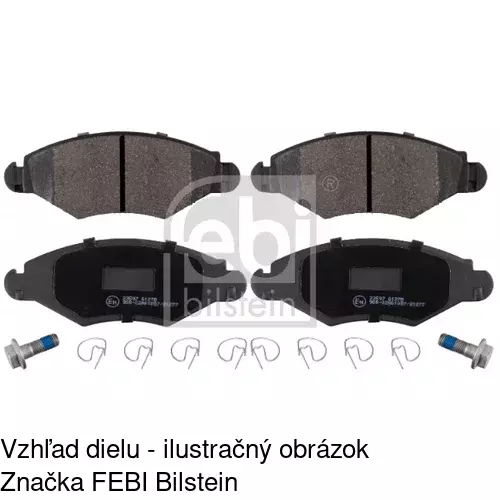 Brzdové dosky POLCAR S70-0047 - obr. 2