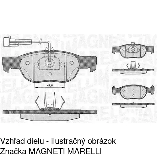 Brzdové dosky POLCAR S70-0051 - obr. 4