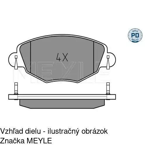 Brzdové dosky POLCAR S70-0053 - obr. 3