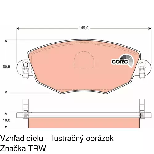 Brzdové dosky POLCAR S70-0053 - obr. 4