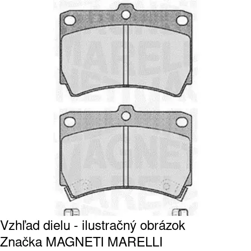 Brzdové dosky S70-0063 /POLCAR/