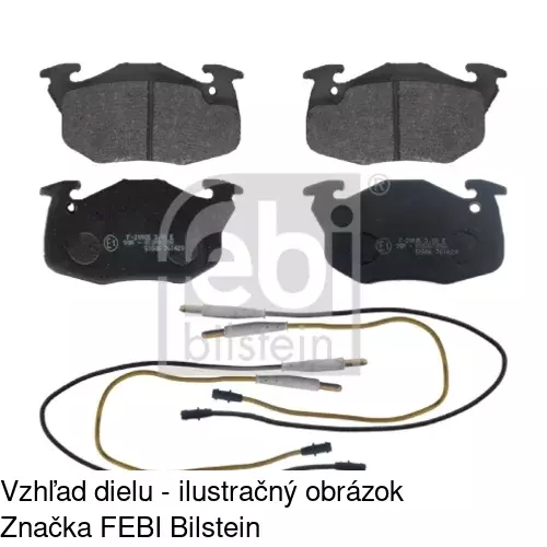 Brzdové dosky POLCAR S70-0068 - obr. 1