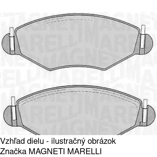 Brzdové dosky POLCAR S70-0070 - obr. 1