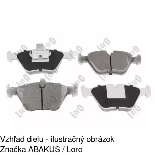 Brzdové dosky POLCAR S70-0074