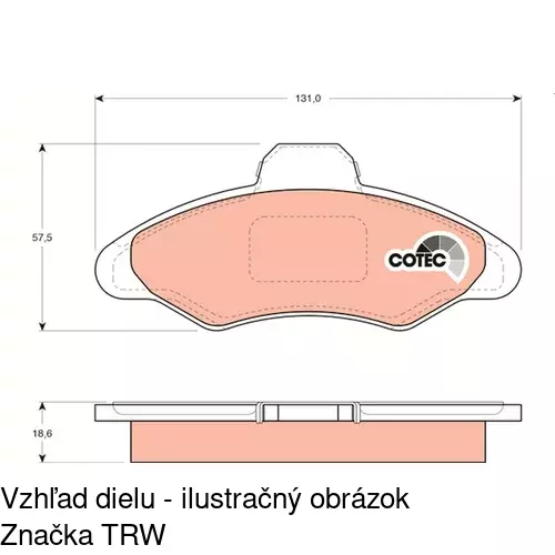 Brzdové dosky POLCAR S70-0078 - obr. 5