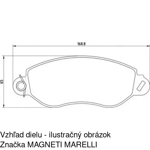 Brzdové dosky POLCAR S70-0094 - obr. 5