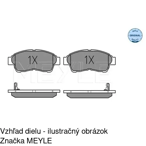 Brzdové dosky POLCAR S70-0108 - obr. 1