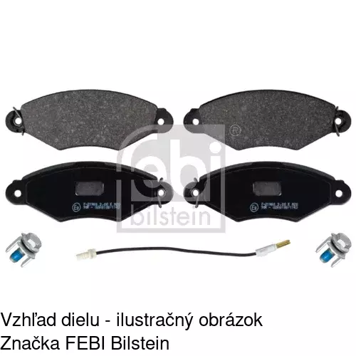 Brzdové dosky POLCAR S70-0122 - obr. 1