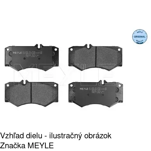 Brzdové dosky POLCAR S70-0165 - obr. 2