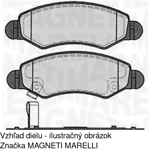 Brzdové dosky POLCAR S70-0183 - obr. 1