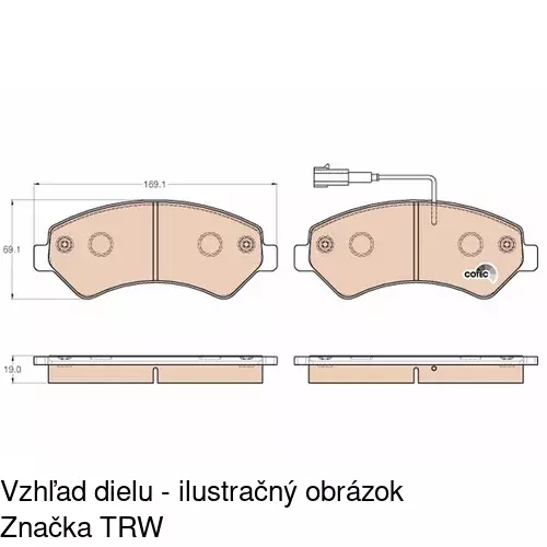 Brzdové dosky POLCAR S70-0186 - obr. 2