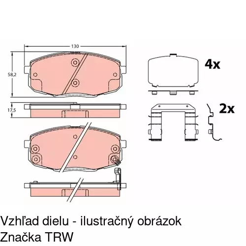 Brzdové dosky POLCAR S70-0188 - obr. 5