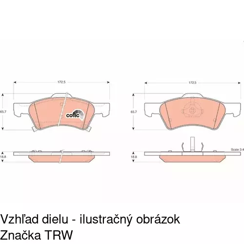 Brzdové dosky POLCAR S70-0226