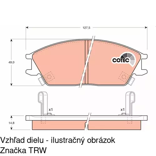 Brzdové dosky POLCAR S70-0233