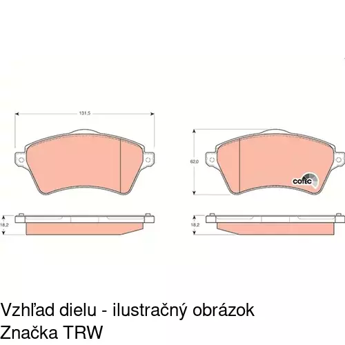 Brzdové dosky POLCAR S70-0257 - obr. 4