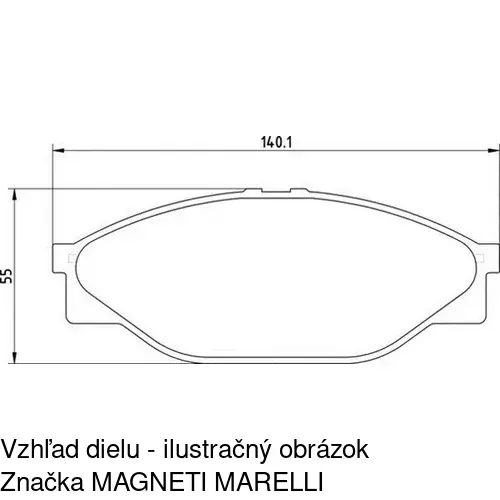 Brzdové dosky POLCAR S70-0263