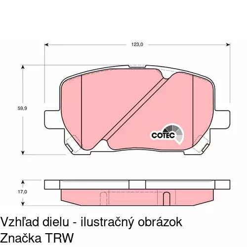 Brzdové dosky POLCAR S70-0268 - obr. 4