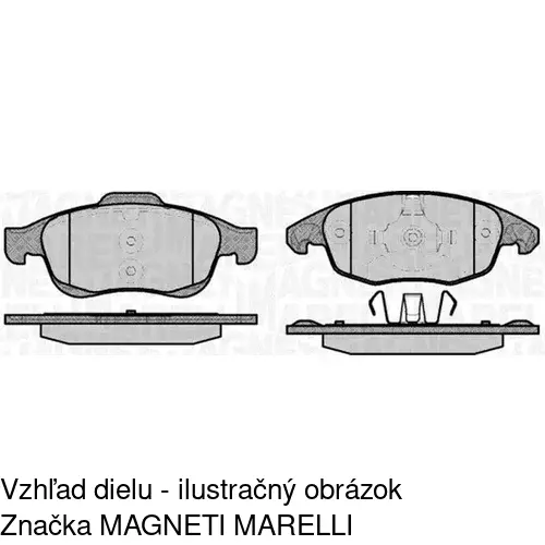 Brzdové dosky POLCAR S70-0270 - obr. 1