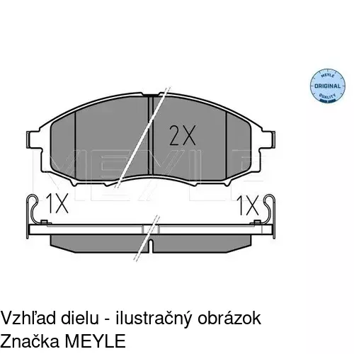 Brzdové dosky POLCAR S70-0279 - obr. 1