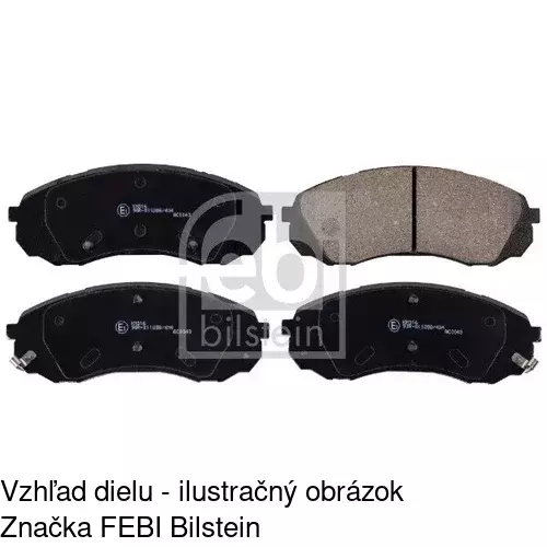 Brzdové dosky POLCAR S70-0287