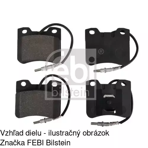 Brzdové dosky POLCAR S70-0312 - obr. 1