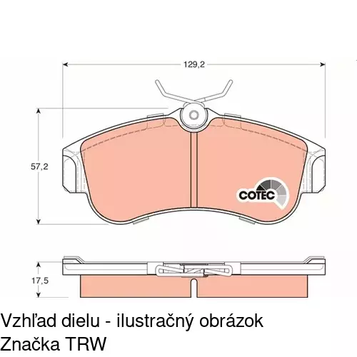 Brzdové dosky POLCAR S70-0319 - obr. 4