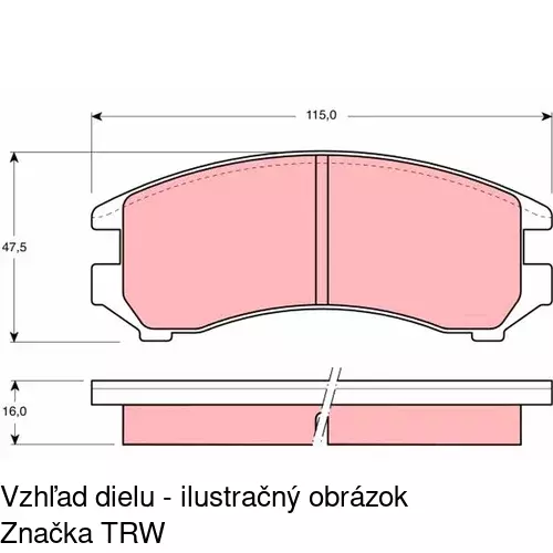 Brzdové dosky POLCAR S70-0331 - obr. 4