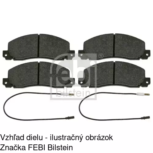 Brzdové dosky POLCAR S70-0389 - obr. 1