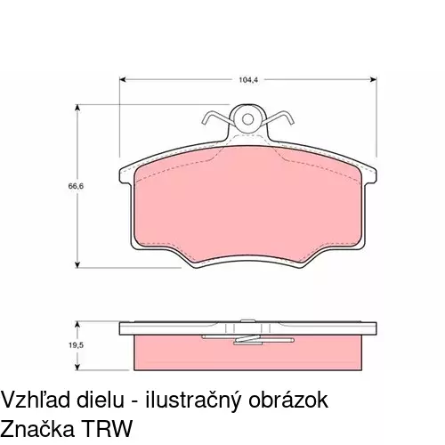 Brzdové dosky POLCAR S70-0407