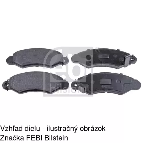 Brzdové dosky POLCAR S70-0422 - obr. 2