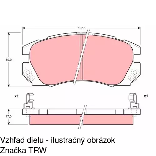 Brzdové dosky POLCAR S70-0424 - obr. 3