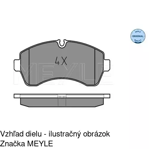 Brzdové dosky POLCAR S70-0446 - obr. 1