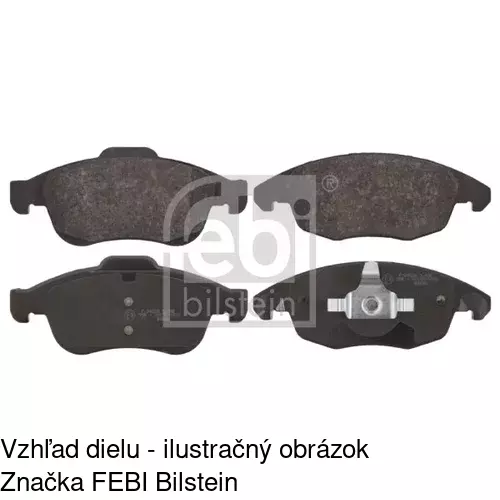 Brzdové dosky POLCAR S70-0447 - obr. 1