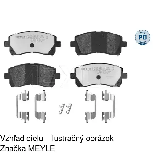 Brzdové dosky POLCAR S70-0469 - obr. 2