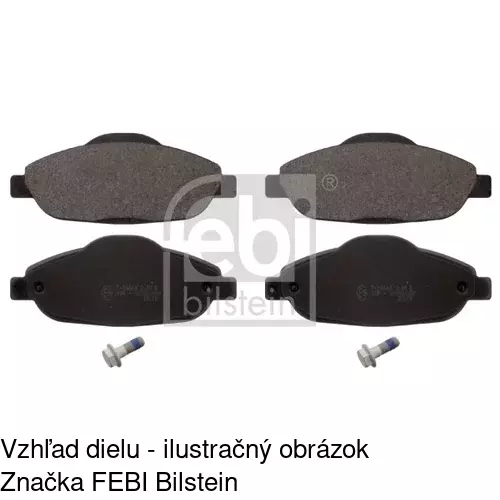 Brzdové dosky POLCAR S70-0479 - obr. 1