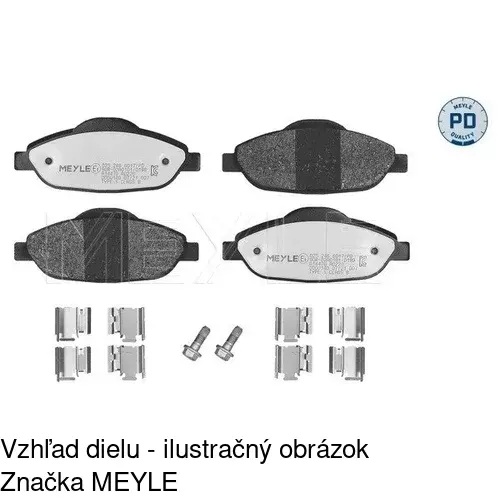 Brzdové dosky POLCAR S70-0479 - obr. 3