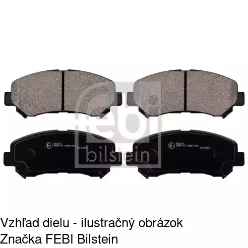 Brzdové dosky POLCAR S70-0480 - obr. 1