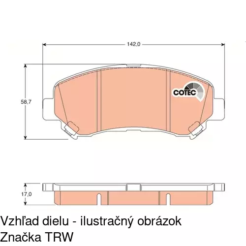 Brzdové dosky POLCAR S70-0480 - obr. 4