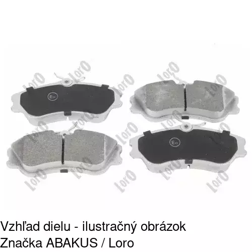 Brzdové dosky POLCAR S70-0482