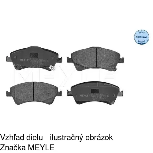 Brzdové dosky POLCAR S70-0484 - obr. 2