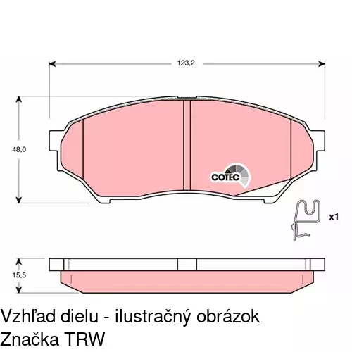 Brzdové dosky POLCAR S70-0530