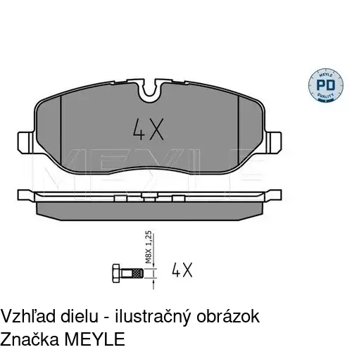 Brzdové dosky POLCAR S70-0584 - obr. 3