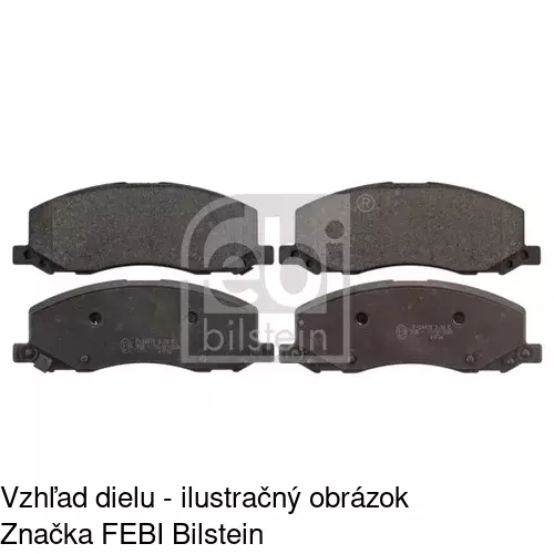 Brzdové dosky POLCAR S70-0588 - obr. 1