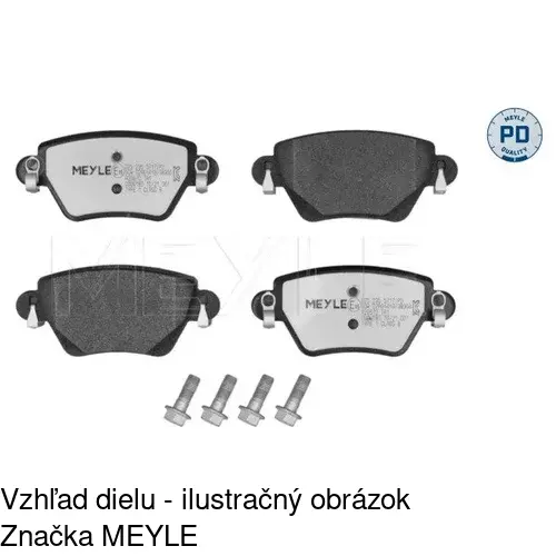 Brzdové dosky POLCAR S70-1055 - obr. 4