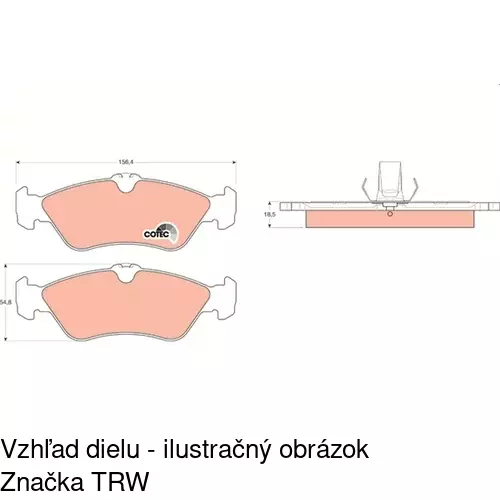 Brzdové dosky POLCAR S70-1060 - obr. 5