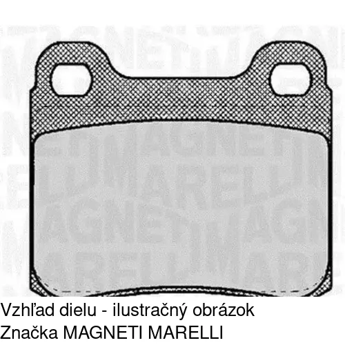 Brzdové dosky POLCAR S70-1085 - obr. 1