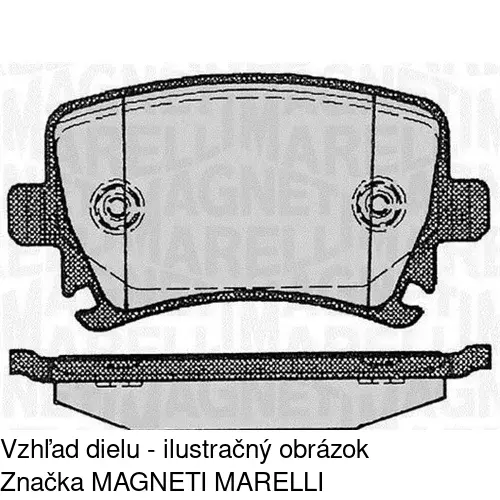 Brzdové dosky POLCAR S70-1090 - obr. 2