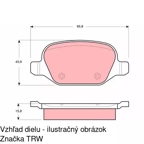 Brzdové dosky POLCAR S70-1141 - obr. 5